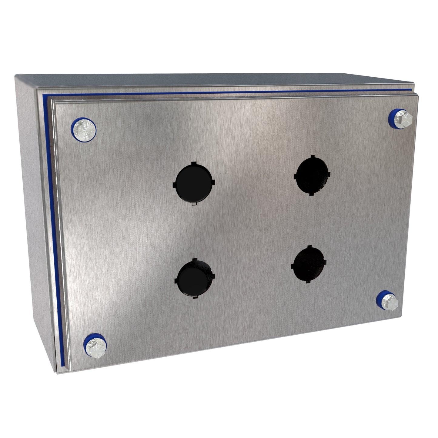 Hammond HYMPB4SS Hygienic N4X Stainless Steel Pushbutton Enclosure 22mm 4PB (9.94" x 6.88" x 4.00")