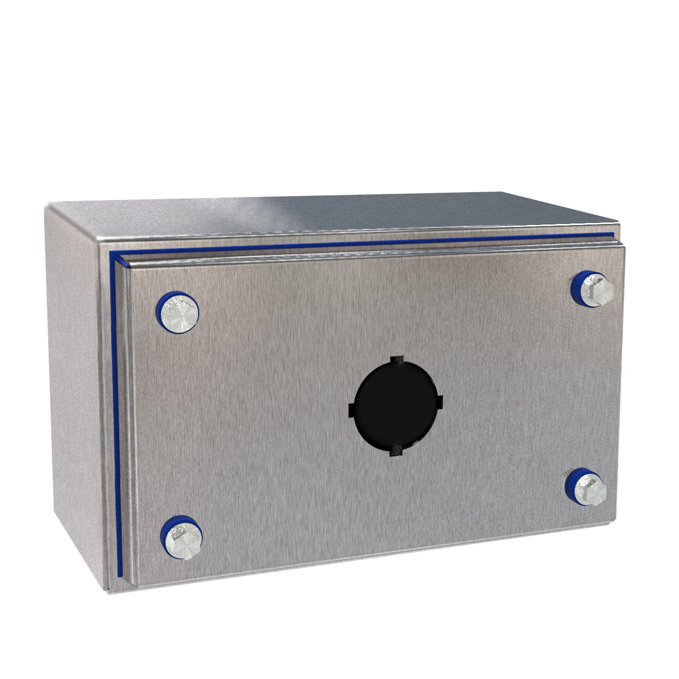 Hammond HYPB1SS Hygienic N4X Stainless Steel Pushbutton Enclosure 30mm 1PB (7.94" x 4.88" x 4.00")
