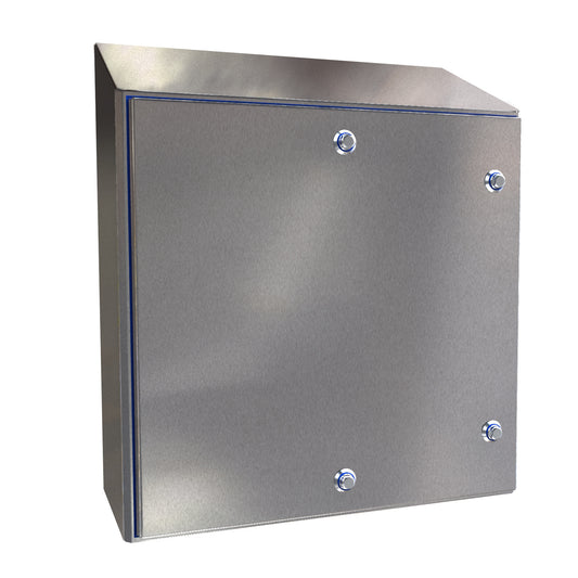 Hammond HYW20208SS Hygienic N4X Stainless Steel Wallmount Enclosure 304SS 20" x 20" x 8"
