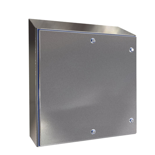 Hammond HYW24248SS Hygienic N4X Stainless Steel Wallmount Enclosure 304SS 24" x 24" x 8"