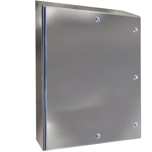 Hammond HYW30248SS Hygienic N4X Stainless Steel Wallmount Enclosure 304SS 30" x 24" x 8"