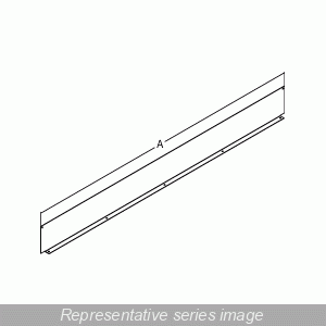 Hammond CWBA460 Straight-Section Barrier for 4" x 4" Type 1 Wireway, 58.88" L, Steel.
