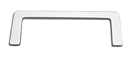 Hammond M268-3 Heavy-Duty Extruded Aluminum Rectangle Pull Handle, Clear Anodized, 4.76" Mounting Centers, M5-0.8 Thread, Hardware Included.