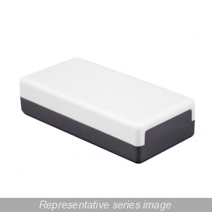 Hammond MB181170 Two-Tone Polystyrene Enclosure, 7.40" L x 4.33" W x 2.76" H, Gray, IP40, UL94 HB.