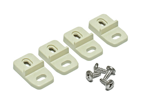 Hammond MF0061 ABS Mounting Feet for Small RP Series, 1.10" L x 0.63" W x 0.31" H, Light Gray.