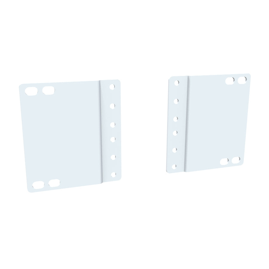 Hammond PA2UWH 2U Rack Rail Reducer Panel, Converts 23" Rack Mounting to 19", White.