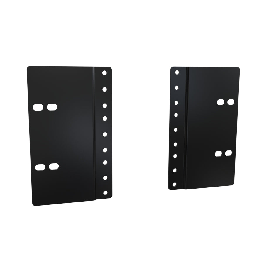 Hammond PA3UBK 3U Rack Rail Reducer Panel, Converts 23" Rack Mounting to 19", Black.