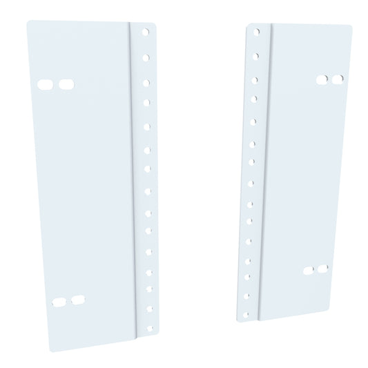 Hammond PA5UWH 5U Rack Rail Reducer Panel, Converts 23" Rack Mounting to 19", White.