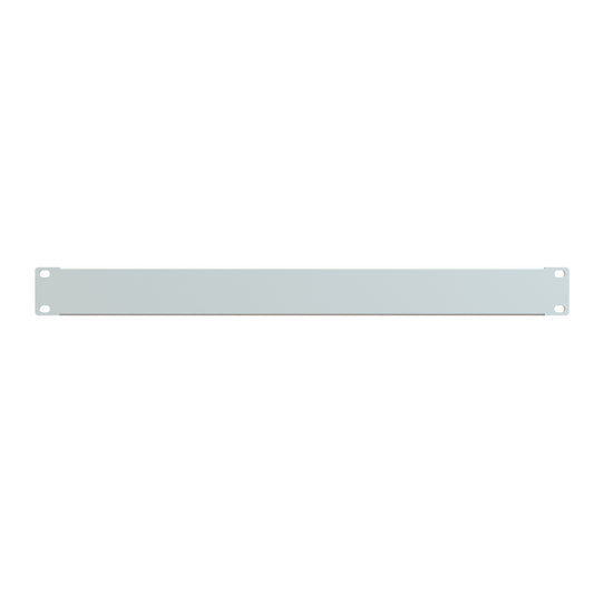 Hammond PBFS19001LG2 1U Flanged Rack Filler Panel, 16-Gauge Formed Steel, 19.00" W x 1.75" H, Light Gray.