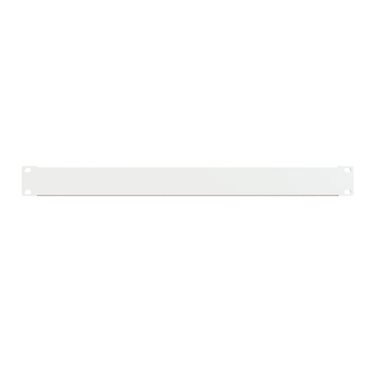 Hammond PBFS19001WH 1U Flanged Rack Filler Panel, 16-Gauge Formed Steel, 19.00" W x 1.75" H, White.