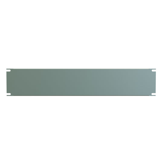 Hammond PBFS19003GY2 2U Flanged Rack Filler Panel, 16-Gauge Formed Steel, 19.00" W x 3.50" H, Dark Gray.