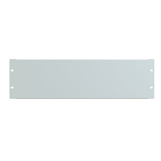 Hammond PBFS19005LG2 3U Flanged Rack Filler Panel, 16-Gauge Formed Steel, 19.00" W x 5.25" H, Light Gray.
