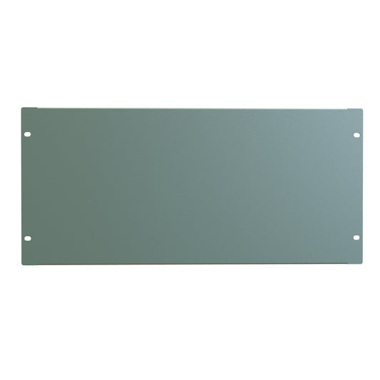 Hammond PBFS19008GY2 5U Flanged Rack Filler Panel, 16-Gauge Formed Steel, 19.00" W x 8.75" H, Dark Gray.
