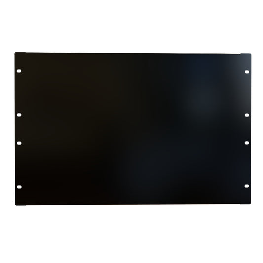 Hammond PBFS19012BK 7U Flanged Rack Filler Panel, 16-Gauge Formed Steel, 19.00" W x 12.25" H, Black.