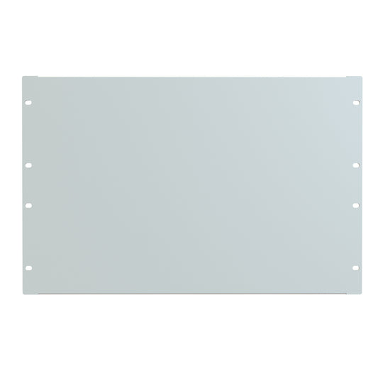 Hammond PBFS19012LG2 7U Flanged Rack Filler Panel, 16-Gauge Formed Steel, 19.00" W x 12.25" H, Light Gray.