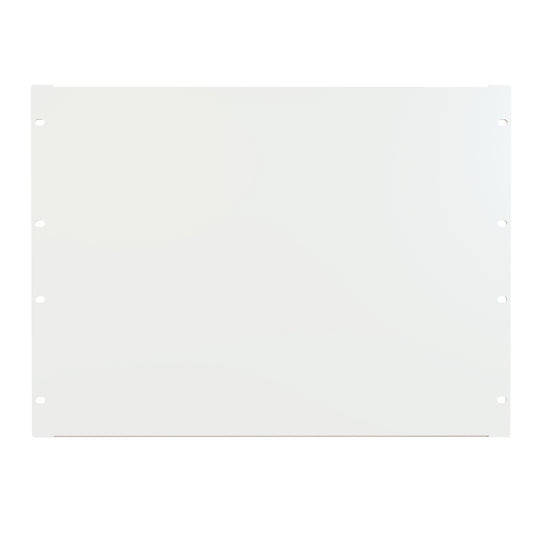 Hammond PBFS19014WH 8U Flanged Rack Filler Panel, 16-Gauge Formed Steel, 19.00" W x 14.00" H, White.