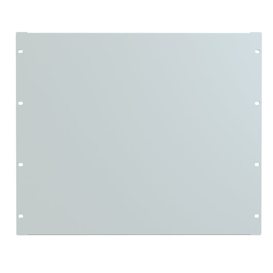 Hammond PBFS19015LG2 9U Flanged Rack Filler Panel, 16-Gauge Formed Steel, 19.00" W x 15.75" H, Light Gray.