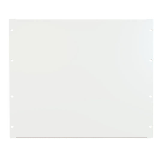Hammond PBFS19015WH 9U Flanged Rack Filler Panel, 16-Gauge Formed Steel, 19.00" W x 15.75" H, White.