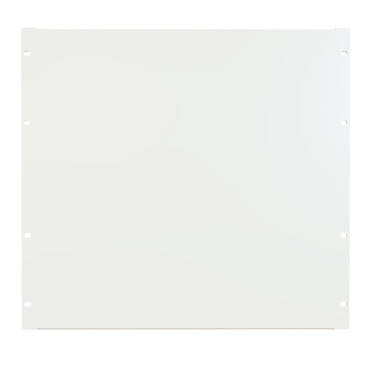 Hammond PBFS19017WH 10U Flanged Rack Filler Panel, 16-Gauge Formed Steel, 19.00" W x 17.50" H, White.