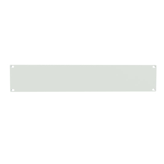 Hammond PBPA19003LG2 2U Flat Rack Filler Panel, 0.125" 5052-H32 Aluminum, 19.00" W x 3.50" H, Light Gray.