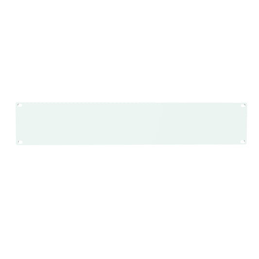 Hammond PBPA19003WH 2U Flat Rack Filler Panel, 0.125" 5052-H32 Aluminum, 19.00" W x 3.50" H, White.