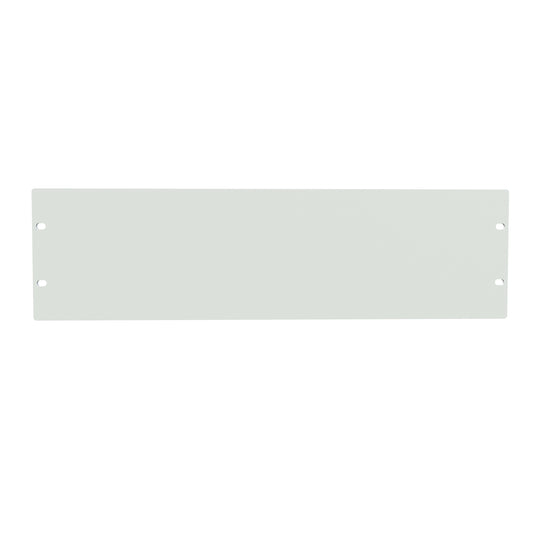 Hammond PBPA19005LG2 3U Flat Rack Filler Panel, 0.125" 5052-H32 Aluminum, 19.00" W x 5.25" H, Light Gray.