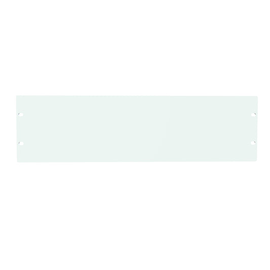 Hammond PBPA19005WH 3U Flat Rack Filler Panel, 0.125" 5052-H32 Aluminum, 19.00" W x 5.25" H, White.