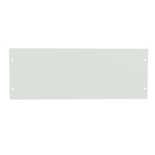 Hammond PBPA19007LG2 4U Flat Rack Filler Panel, 0.125" 5052-H32 Aluminum, 19.00" W x 7.00" H, Light Gray.