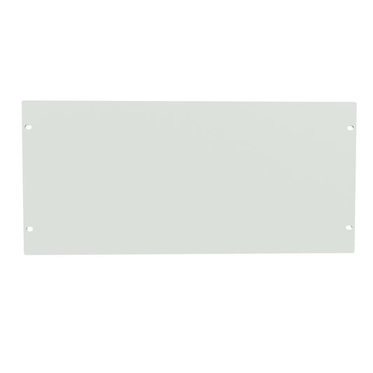 Hammond PBPA19008LG2 5U Flat Rack Filler Panel, 0.125" 5052-H32 Aluminum, 19.00" W x 8.75" H, Light Gray.