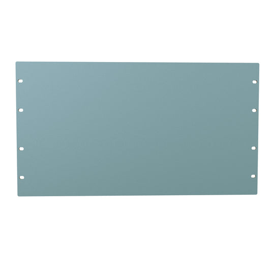 Hammond PBPA19010GY2 6U Flat Rack Filler Panel, 0.125" 5052-H32 Aluminum, 19.00" W x 10.50" H, Dark Gray.