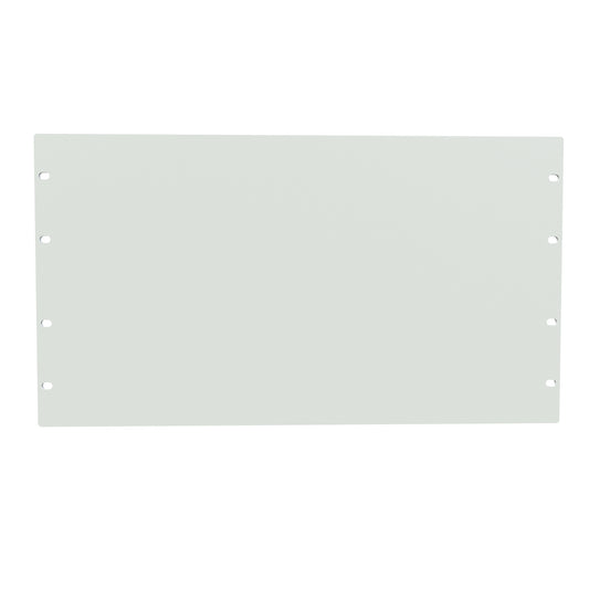Hammond PBPA19010LG2 6U Flat Rack Filler Panel, 0.125" 5052-H32 Aluminum, 19.00" W x 10.50" H, Light Gray.