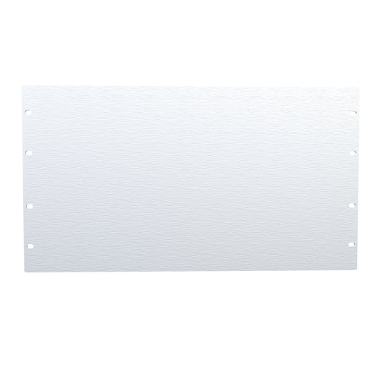 Hammond PBPA19010UNF 6U Flat Rack Filler Panel, 0.125" 5052-H32 Aluminum, 19.00" W x 10.50" H, Unfinished.