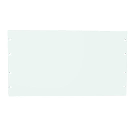 Hammond PBPA19010WH 6U Flat Rack Filler Panel, 0.125" 5052-H32 Aluminum, 19.00" W x 10.50" H, White.
