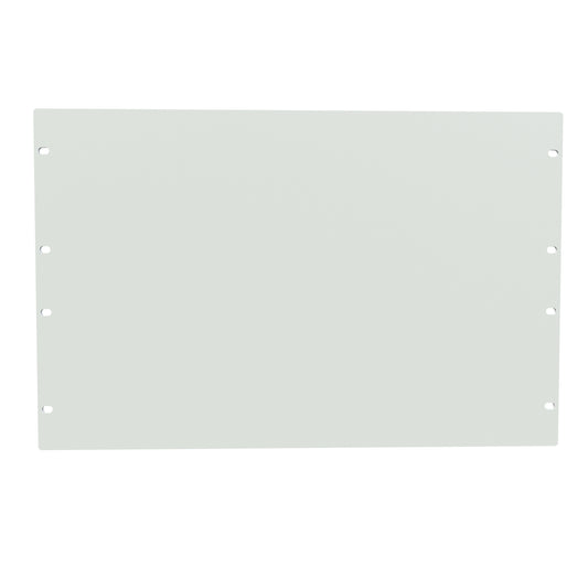 Hammond PBPA19012LG2 7U Flat Rack Filler Panel, 0.125" 5052-H32 Aluminum, 19.00" W x 12.25" H, Light Gray.