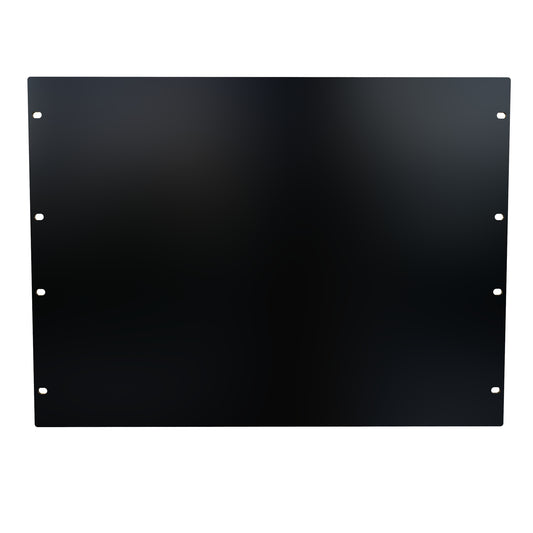 Hammond PBPA19014BK 8U Flat Rack Filler Panel, 0.125" 5052-H32 Aluminum, 19.00" W x 14.00" H, Black.