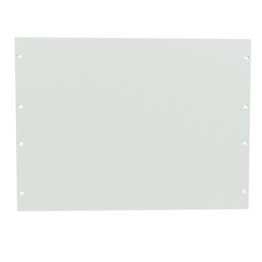 Hammond PBPA19014LG2 8U Flat Rack Filler Panel, 0.125" 5052-H32 Aluminum, 19.00" W x 14.00" H, Light Gray.