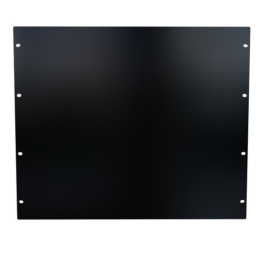 Hammond PBPA19015BK 9U Flat Rack Filler Panel, 0.125" 5052-H32 Aluminum, 19.00" W x 15.75" H, Black.