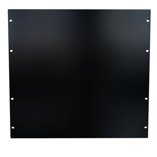 Hammond PBPA19017BK 10U Flat Rack Filler Panel, 0.125" 5052-H32 Aluminum, 19.00" W x 17.50" H, Black.
