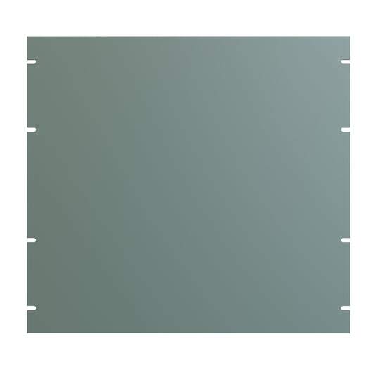 Hammond PBPA19017GY2 10U Flat Rack Filler Panel, 0.125" 5052-H32 Aluminum, 19.00" W x 17.50" H, Dark Gray.