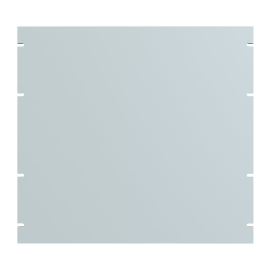 Hammond PBPA19017LG2 10U Flat Rack Filler Panel, 0.125" 5052-H32 Aluminum, 19.00" W x 17.50" H, Light Gray.