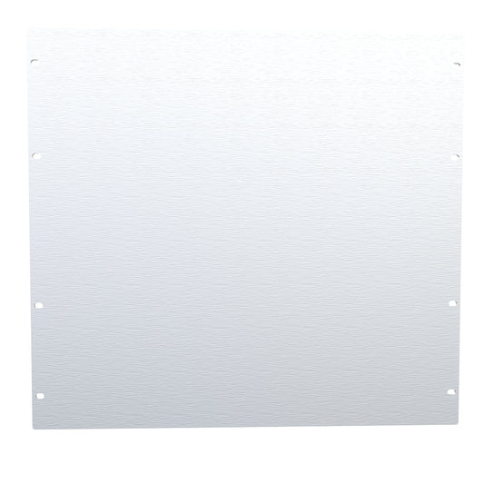 Hammond PBPA19017UNF 10U Flat Rack Filler Panel, 0.125" 5052-H32 Aluminum, 19.00" W x 17.50" H, Unfinished.