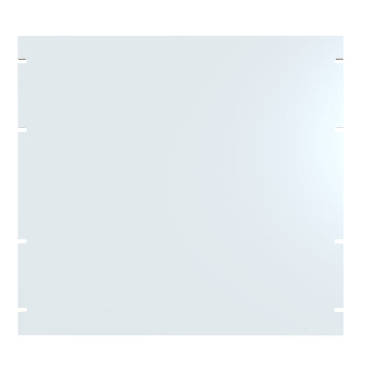 Hammond PBPA19017WH 10U Flat Rack Filler Panel, 0.125" 5052-H32 Aluminum, 19.00" W x 17.50" H, White.