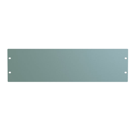 Hammond PBPS19005GY2 3U Flat Rack Filler Panel, 14-Gauge Steel, 19.00" W x 5.25" H, Dark Gray.