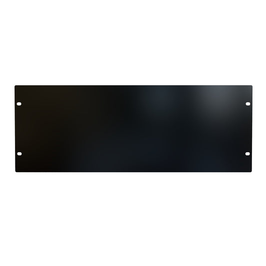 Hammond PBPS19007BK 4U Flat Rack Filler Panel, 14-Gauge Steel, 19.00" W x 7.00" H, Black.