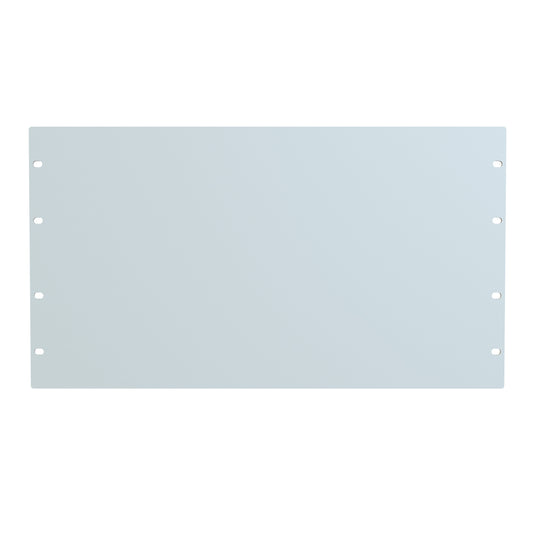 Hammond PBPS19010LG2 6U Flat Rack Filler Panel, 14-Gauge Steel, 19.00" W x 10.50" H, Light Gray.