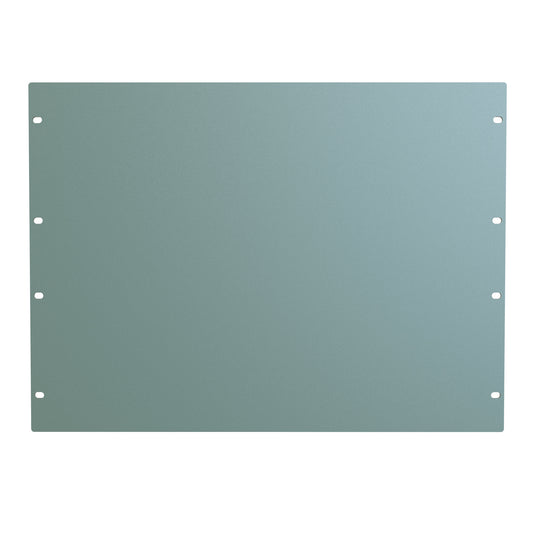 Hammond PBPS19014GY2 8U Flat Rack Filler Panel, 14-Gauge Steel, 19.00" W x 14.00" H, Dark Gray.
