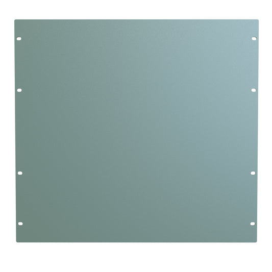 Hammond PBPS19017GY2 10U Flat Rack Filler Panel, 14-Gauge Steel, 19.00" W x 17.50" H, Dark Gray.