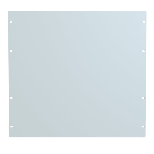 Hammond PBPS19017LG2 10U Flat Rack Filler Panel, 14-Gauge Steel, 19.00" W x 17.50" H, Light Gray.