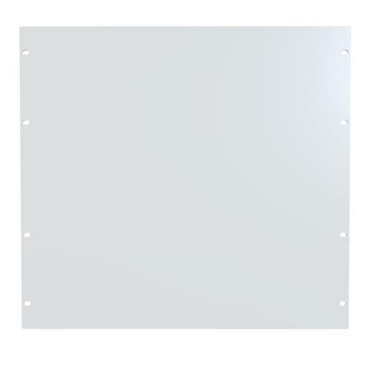 Hammond PBPS19017WH 10U Flat Rack Filler Panel, 14-Gauge Steel, 19.00" W x 17.50" H, White.