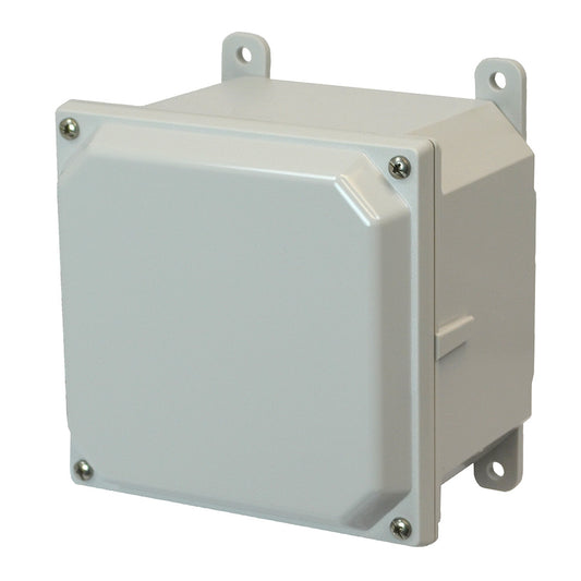Hammond PCJ664 Junction Box Polycarb 6" x 6" x 4" Lift-Off Screw Cover w/Feet